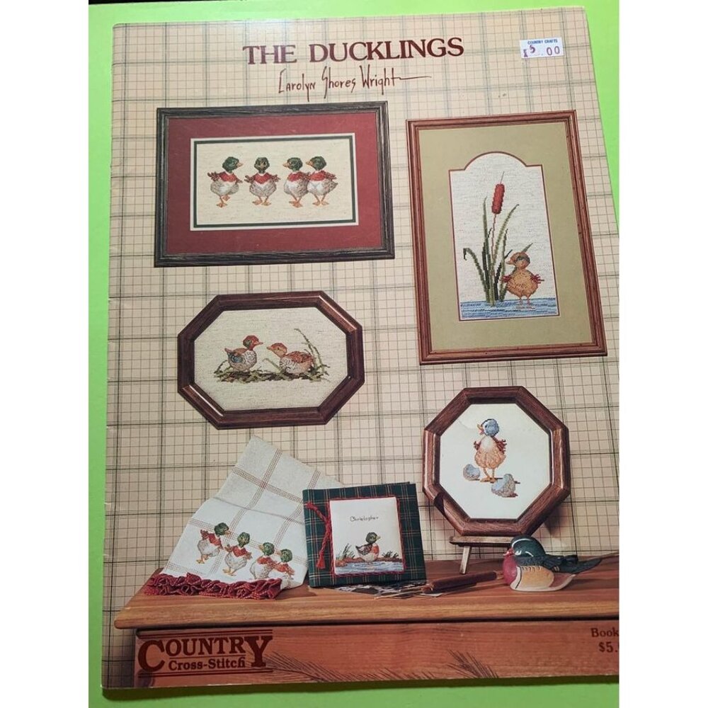 The Ducklings By Carolyn Shores Wright Cross Stitch Pattern Book Country Style